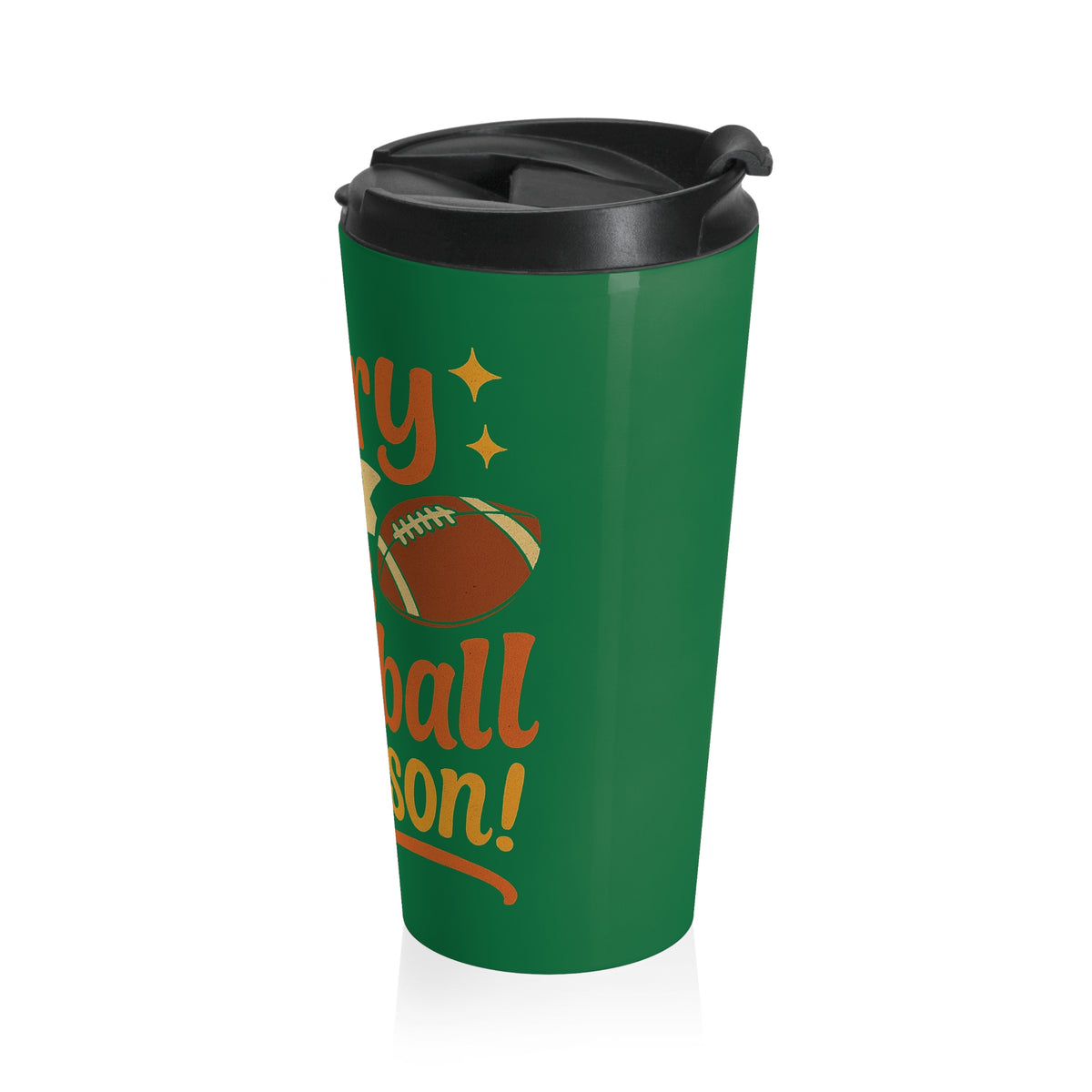 Green Game Day "Sorry I Can't It's Football Season" Travel Mug