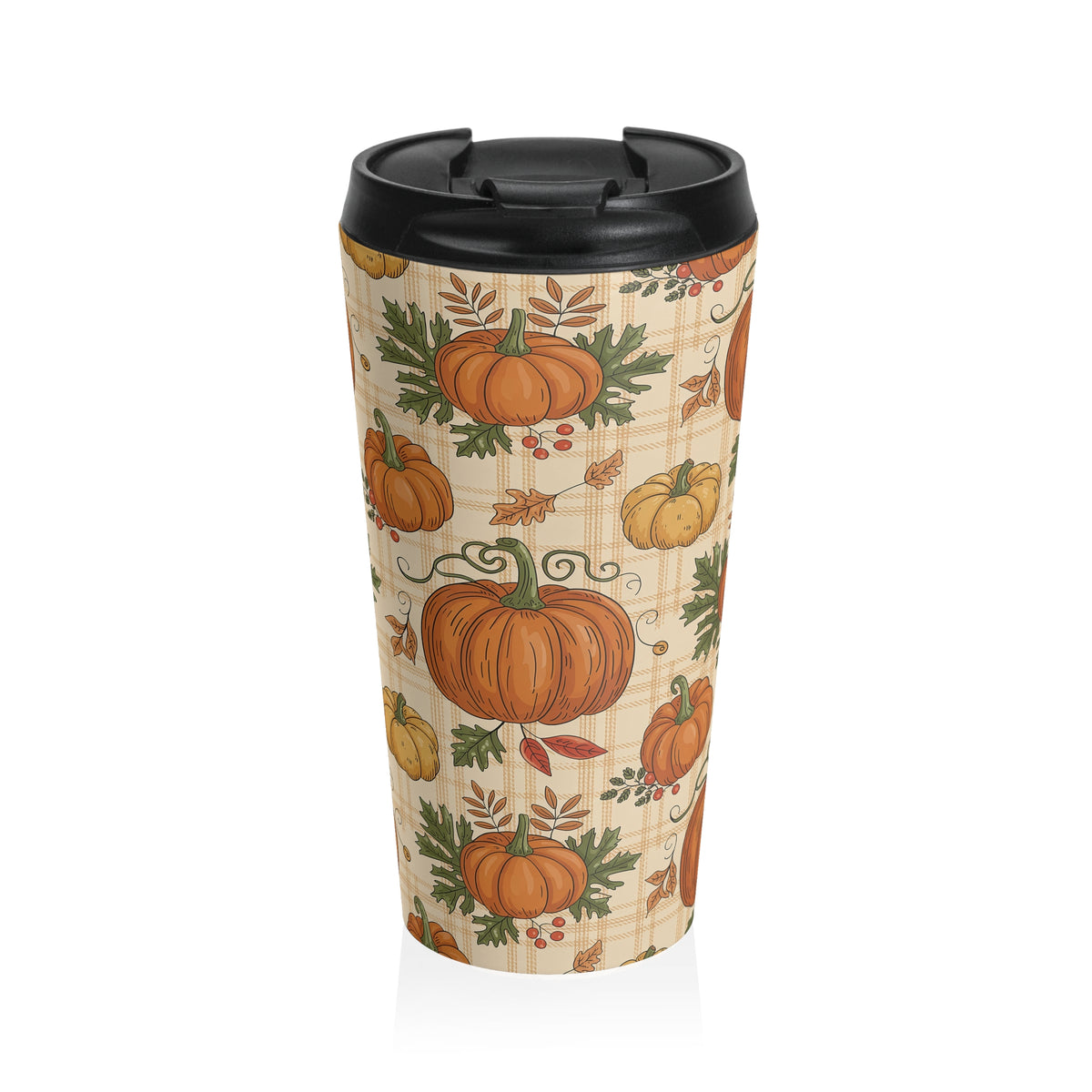 Autumn Pumpkin Travel Mug | Fall Coffee Cup | Halloween Gift | Seasonal Tea Tumbler | Thanksgiving Travel Mug | Cozy Beverage Holder