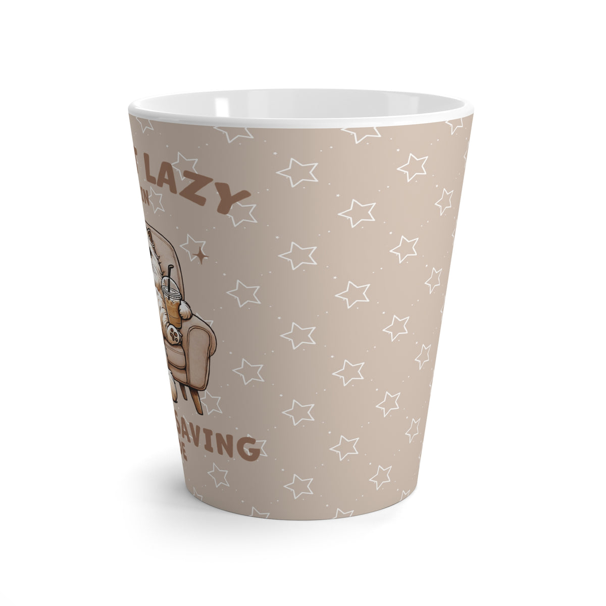 Cozy Funny Cat Latte Mug - Energy Saving Mode, Cat Lover Gift, Coffee Cup, Home Decor, Cute Cat Halloween Fall Autumn Mug