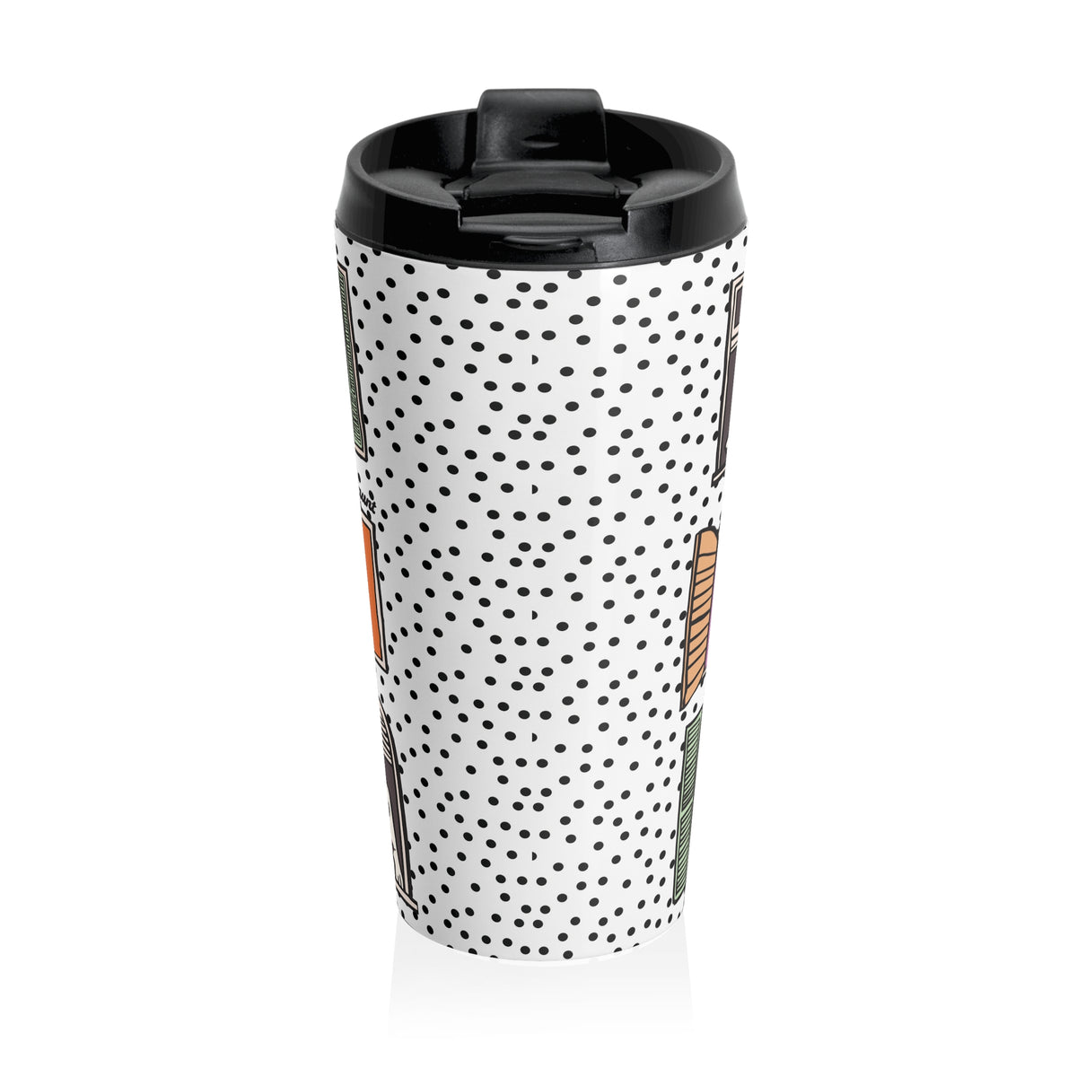 Whimsical Funny Ghost Travel Mug for Halloween Lovers, Too Cozy to Haunt, Stainless Steel Travel Mug for Gifting, Perfect for Holidays
