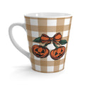 Fall Pumpkin "Cherry" Latte Mug, Halloween Coffee Cup, Autumn Decor, Cute Mug for Cherry Lovers, Seasonal Gift Idea