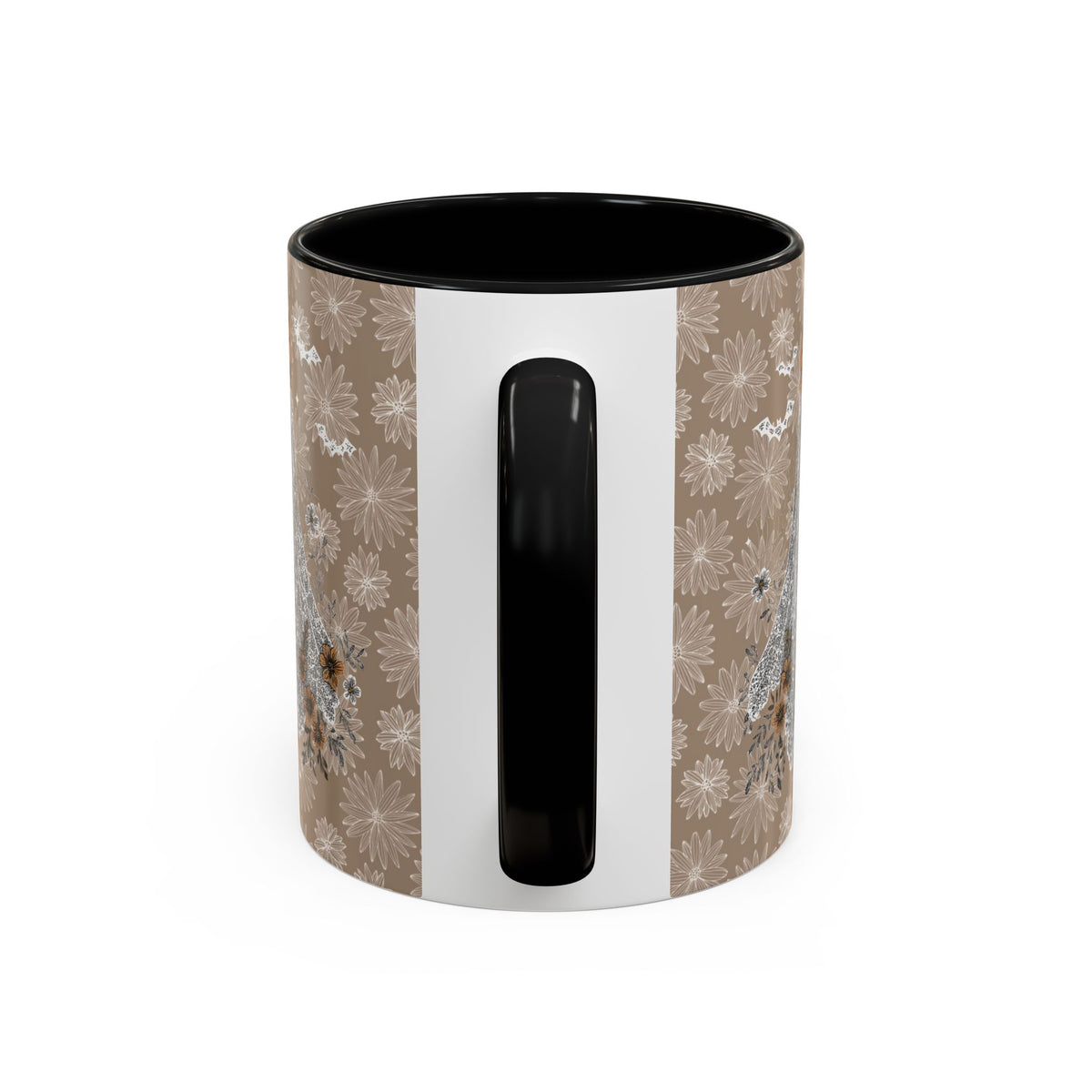 Cute Funny Ghost Accent Coffee Mug | Fall Decor, Unique Gift, Halloween Mug, Spooky Season Drinkware, Ghost Mug