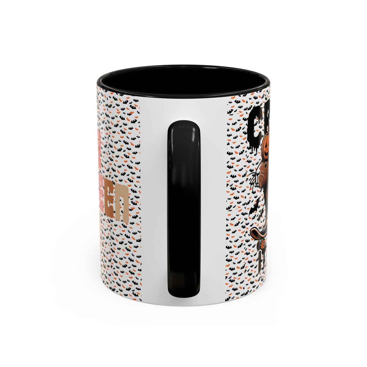 Funny Skateboarder Capybara Halloween Two-sided Mug - "Happy Halloween Bruh" & "Creep It Real"
