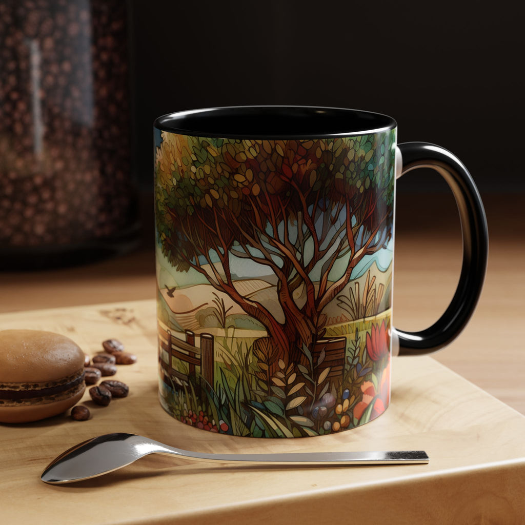 Autumn Fall Fauvism Art Inspired  Coffee Mug - Ideal Gift for Nature Lovers, Cozy Vibes, Morning Routine, Home & Garden Decor, Tea Lovers