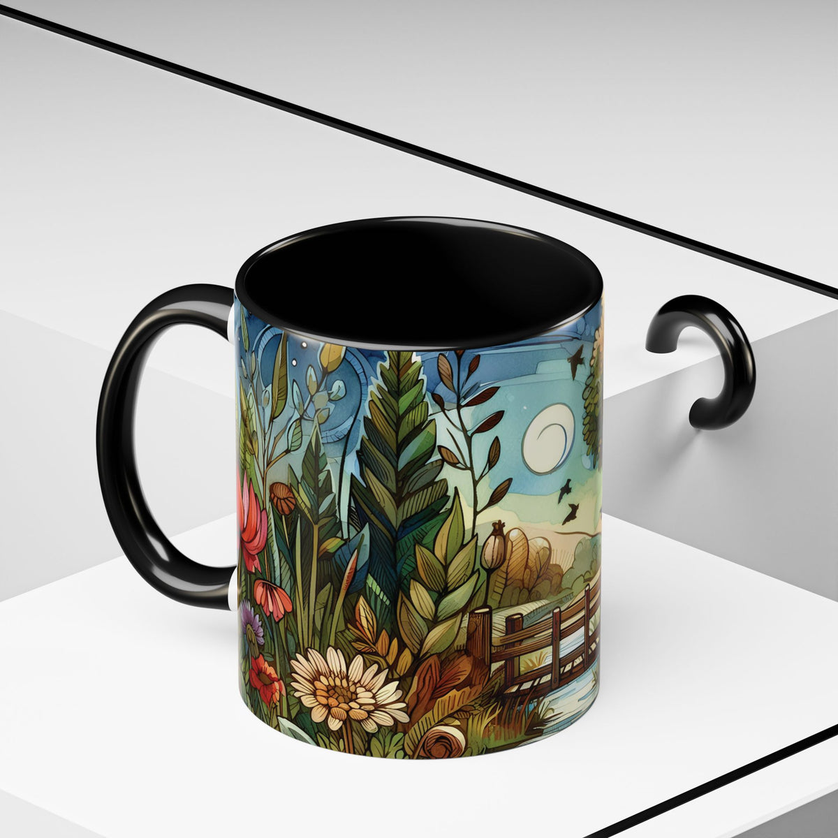 Autumn Fall Fauvism Art Inspired  Coffee Mug - Ideal Gift for Nature Lovers, Cozy Vibes, Morning Routine, Home & Garden Decor, Tea Lovers