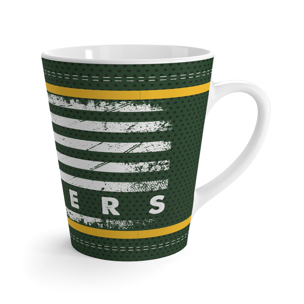 Packers Fan Americana Latte Mug - Green Bay Football Fans, Tailgate Party, Gifting for Sports Lovers