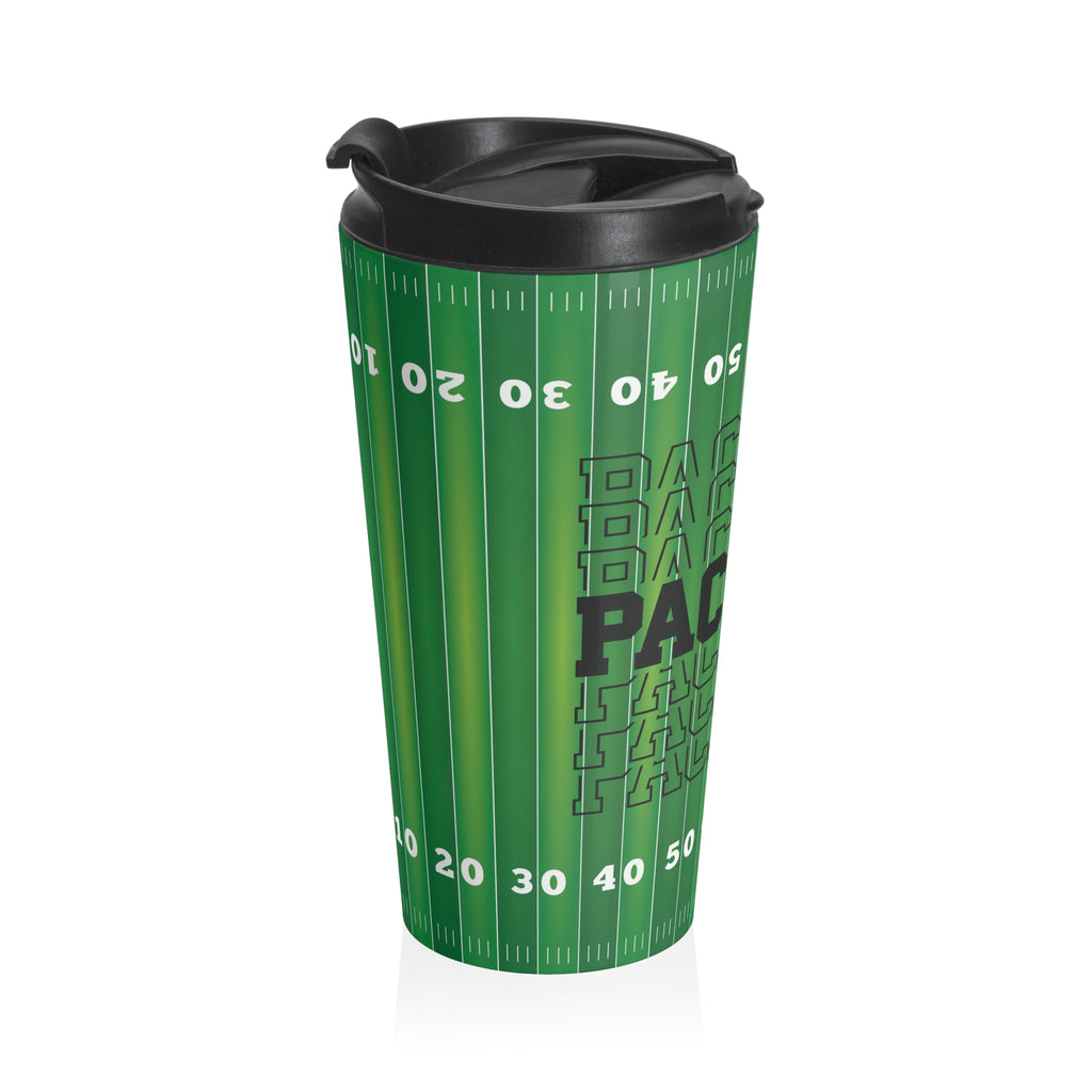 Green Bay Packers Fan Field Travel Mug - Perfect for Game Day, Football Fans, Gifts for Sports Lovers