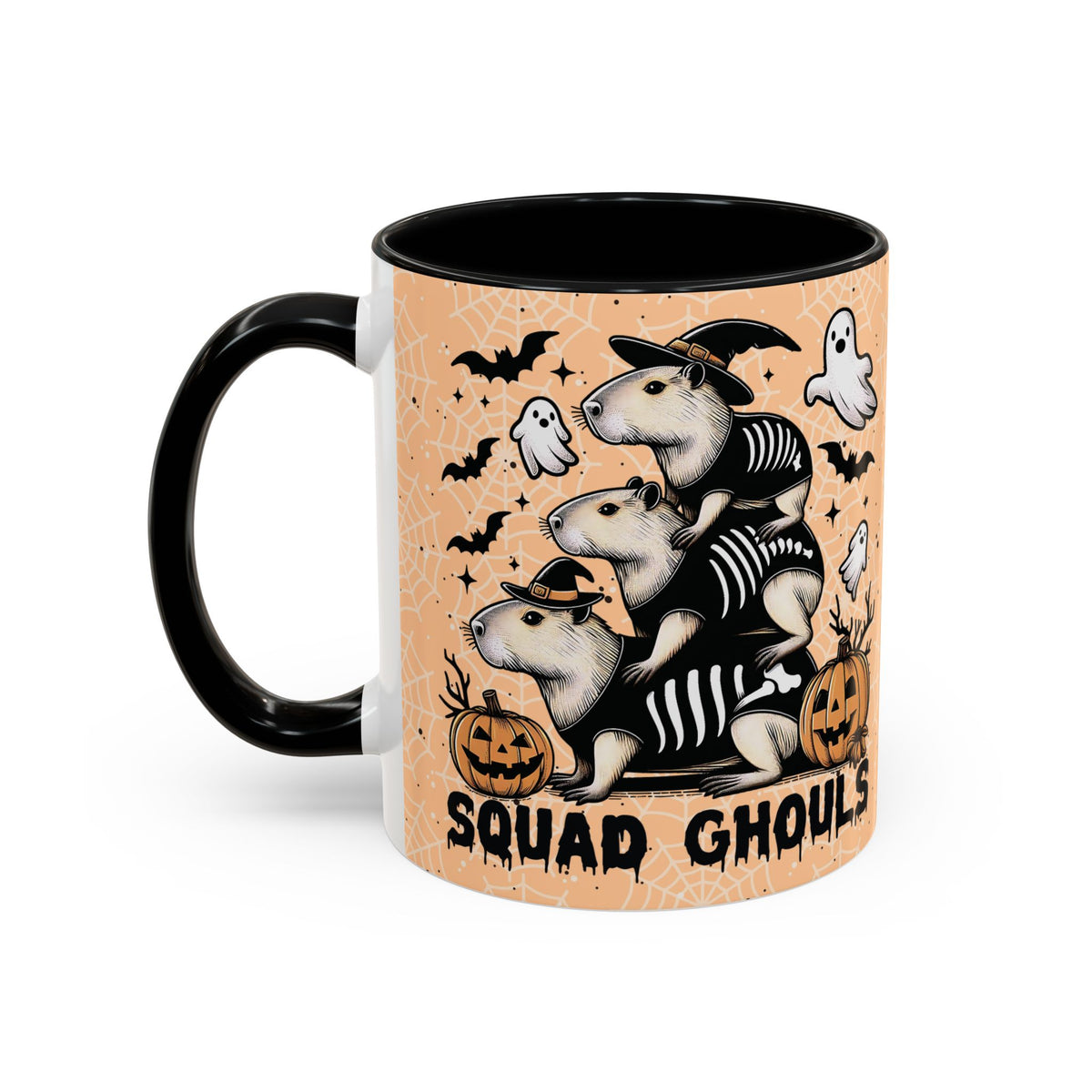 Funny Capybara Halloween "Ghoul Squad" Coffee Mug