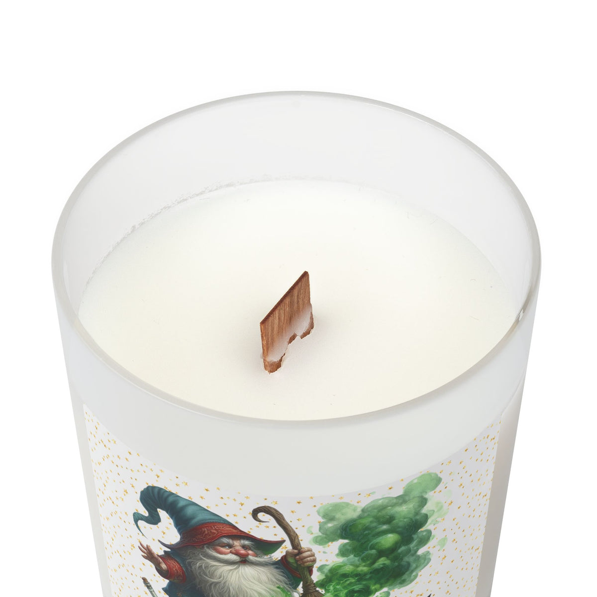 Halloween Green Gnome & Cauldron 11 oz Candle, Cozy Home Decor, Perfect for Fall, Halloween, Unique Gift, Aromatherapy