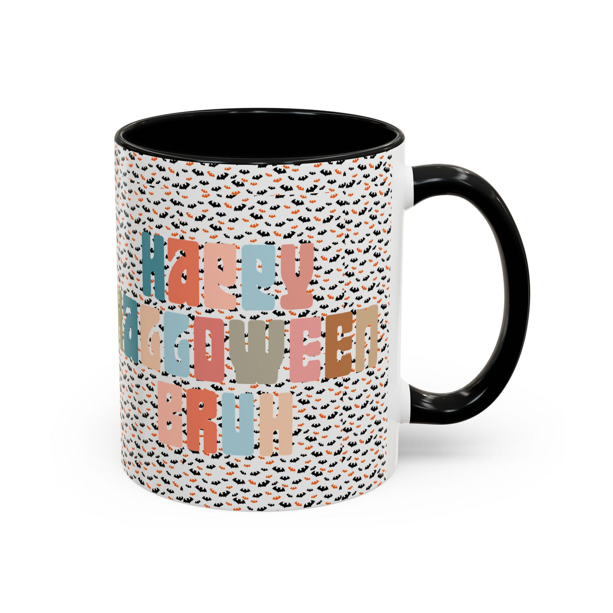Funny Skateboarder Capybara Halloween Two-sided Mug - "Happy Halloween Bruh" & "Creep It Real"