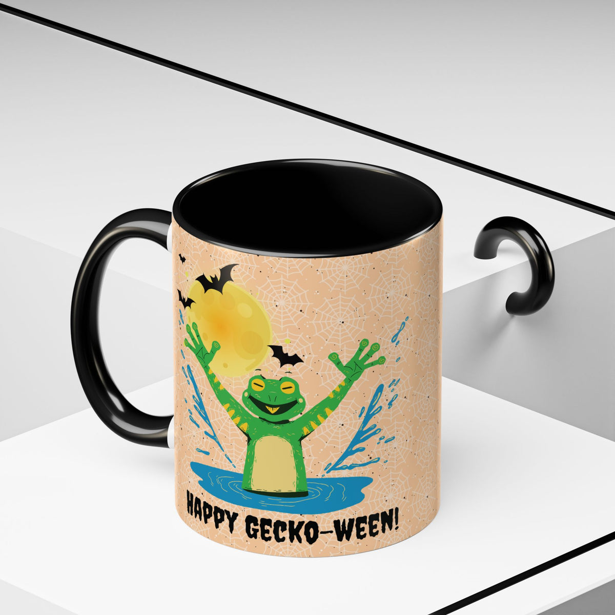 Funny Gecko Halloween Coffee Mug, Trick or Treat Mug