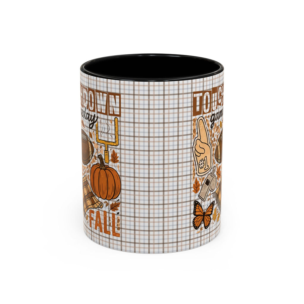 Fall Touchdown Coffee Mug - Perfect for Football Lovers, Autumn Decor, Tailgating, Gift for Him or Her, Cozy Beverage Holder