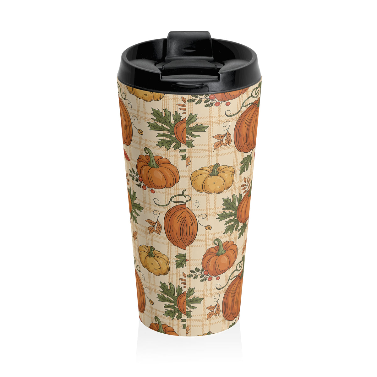 Autumn Pumpkin Travel Mug | Fall Coffee Cup | Halloween Gift | Seasonal Tea Tumbler | Thanksgiving Travel Mug | Cozy Beverage Holder