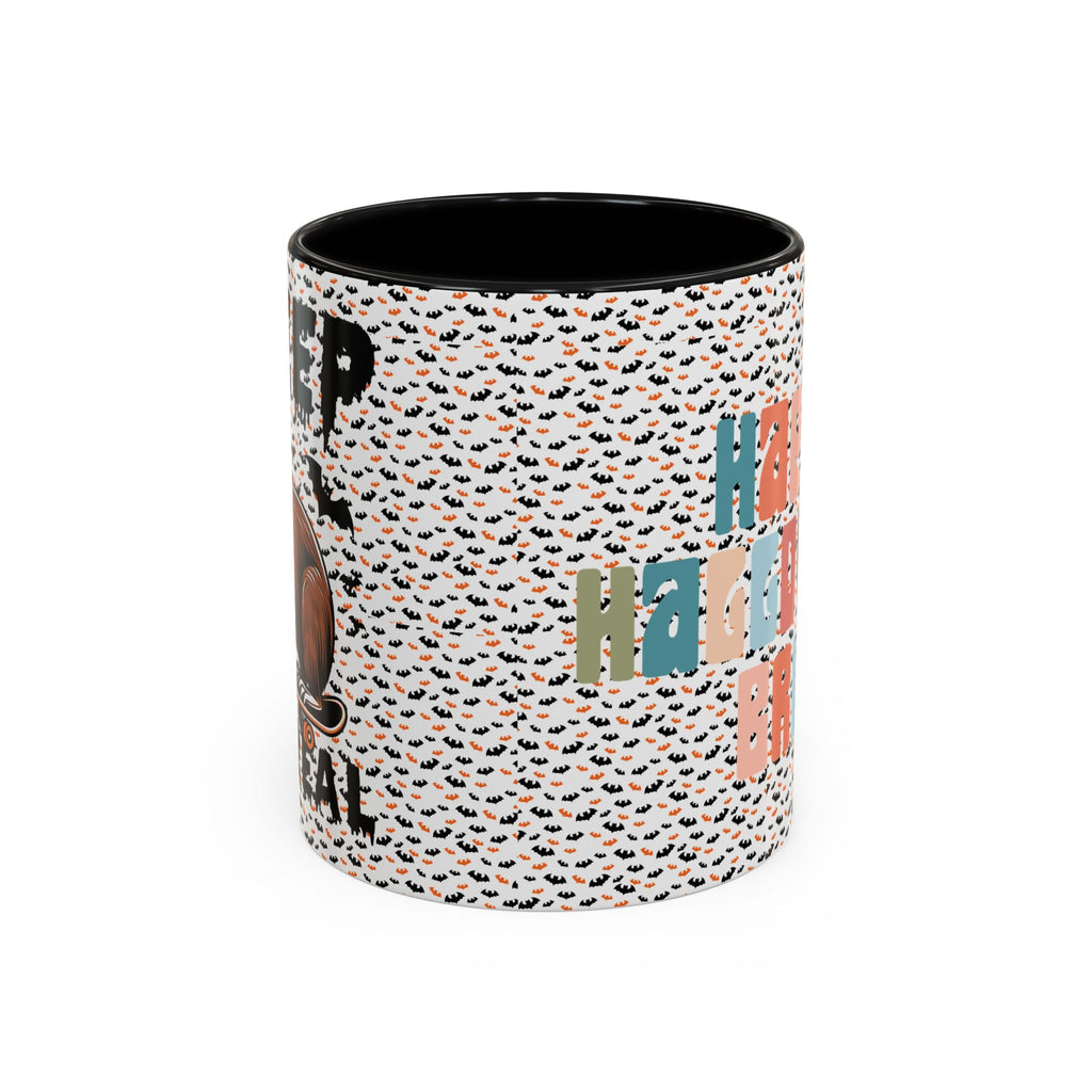 Funny Skateboarder Capybara Halloween Two-sided Mug - "Happy Halloween Bruh" & "Creep It Real"