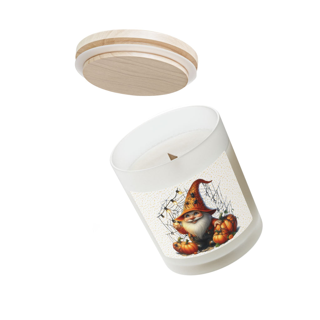 Whimsical Halloween Gnome Spider 11oz Candle, Decorative Candle, Autumn Decor, Pumpkin Candle, Gnome Candle, Unique Home Gift