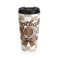 Football Mom Stainless Steel Travel Mug | Perfect for Game Days, Gifts for Moms, Coffee on the Go, Sports Events, Fall Celebrations
