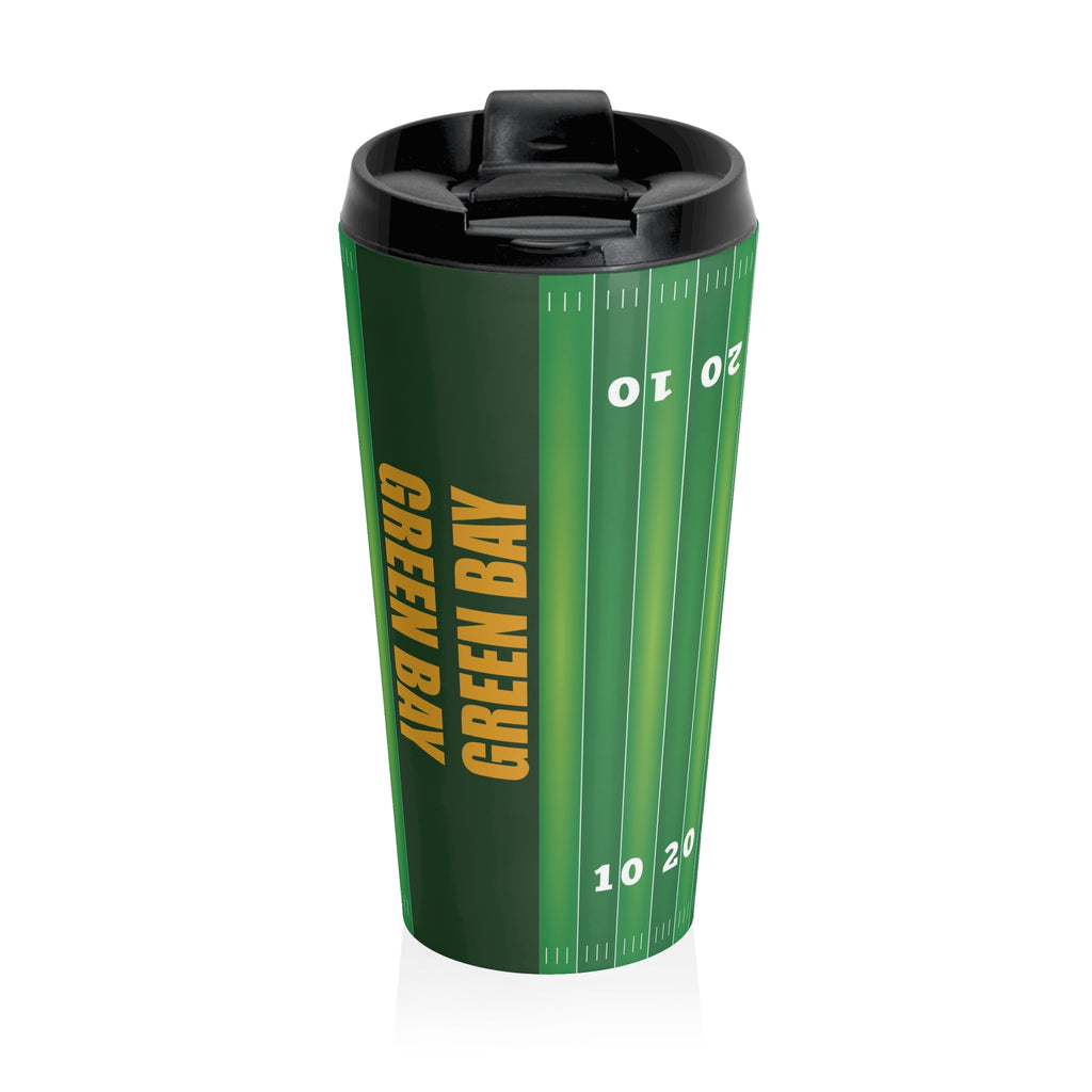 Green Bay Packers Fan Field Travel Mug - Perfect for Game Day, Football Fans, Gifts for Sports Lovers