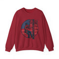 American Lineman Sweatshirt | Lineman Climbing Utility Pole Flag Circle