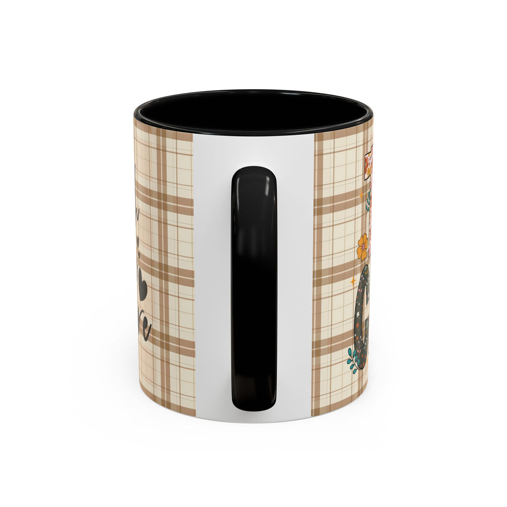 Inspirational Teacher Coffee Mug, Cozy Plaid Quilt Style Letters Coffee Cup, Perfect Gift for Teacher Appreciation, Back to School