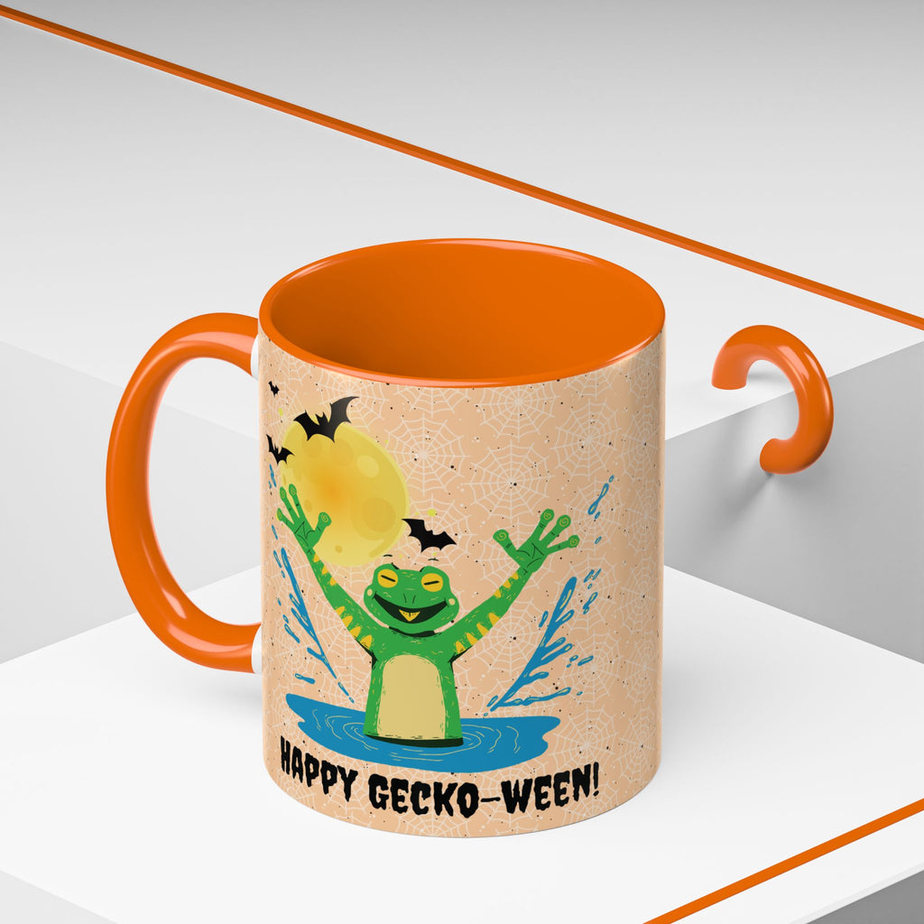 Funny Gecko Halloween Coffee Mug, Trick or Treat Mug