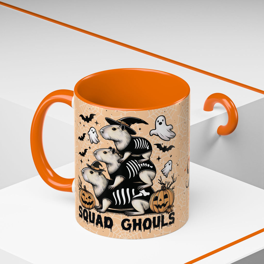 Funny Capybara Halloween "Ghoul Squad" Coffee Mug