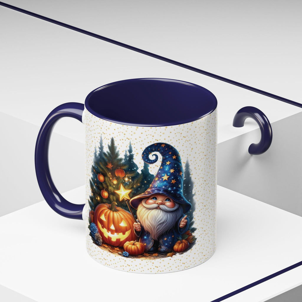Whimsical Gnome Accent Coffee Mug - Perfect for Halloween, Cozy Mornings, Fall Decor, Gift for Coffee Lovers, Cute Kitchen Accessory