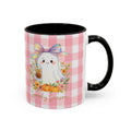 Adorable Ghost Coquette Bow "Spooky Season" Coffee Mug, Cute Fall Mug, Halloween Gift, Pumpkin Decor Mug, Seasonal, Iced Coffee Lover