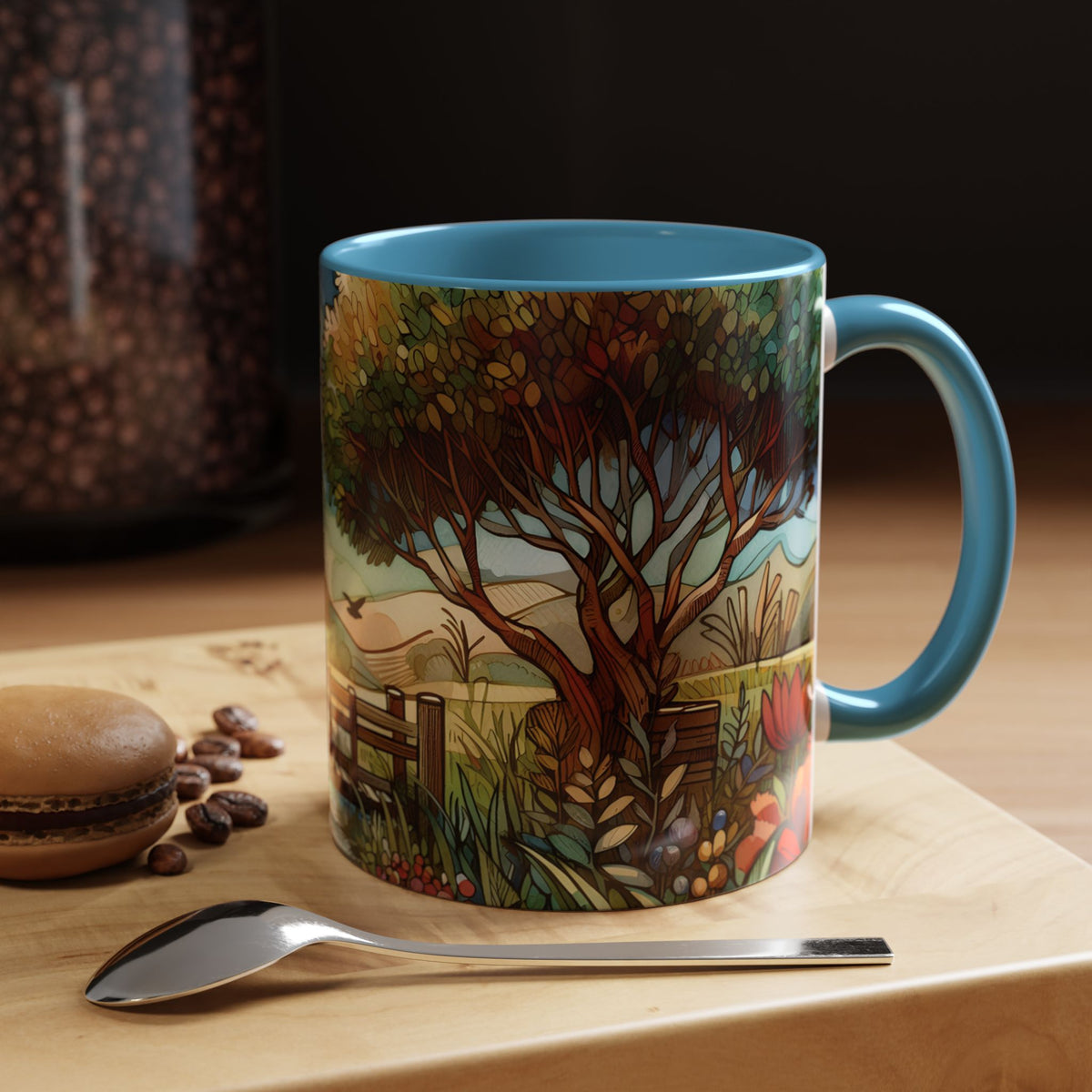 Autumn Fall Fauvism Art Inspired  Coffee Mug - Ideal Gift for Nature Lovers, Cozy Vibes, Morning Routine, Home & Garden Decor, Tea Lovers