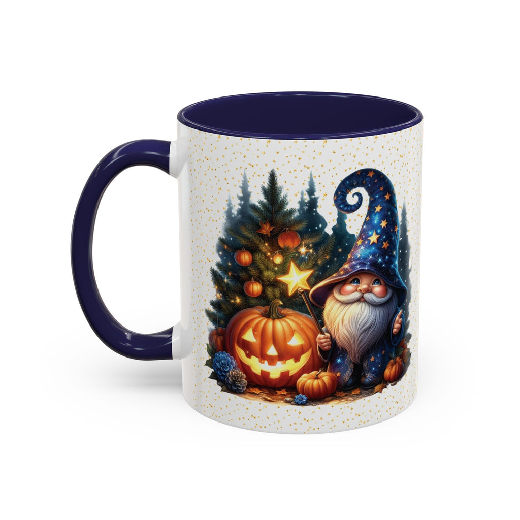 Whimsical Gnome Accent Coffee Mug - Perfect for Halloween, Cozy Mornings, Fall Decor, Gift for Coffee Lovers, Cute Kitchen Accessory