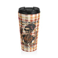 Funny Spooky Coffee Travel Mug, "I fully Intend to Haunt People When I die" Halloween Mug, Funny Stainless Steel Cup, Unique Barista Mug