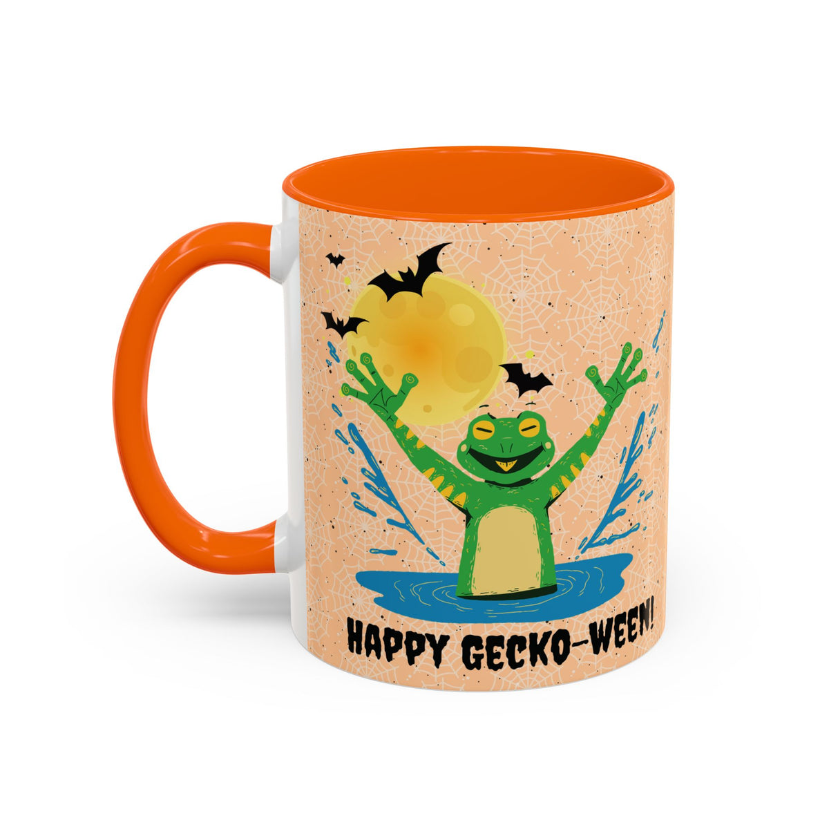 Funny Gecko Halloween Coffee Mug, Trick or Treat Mug