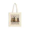 Funny "Spooky & Feral" Halloween-Themed Cotton Canvas Trick or Treat Tote Bag, Spooky Bag, Trick or Treat Tote, 15x16"