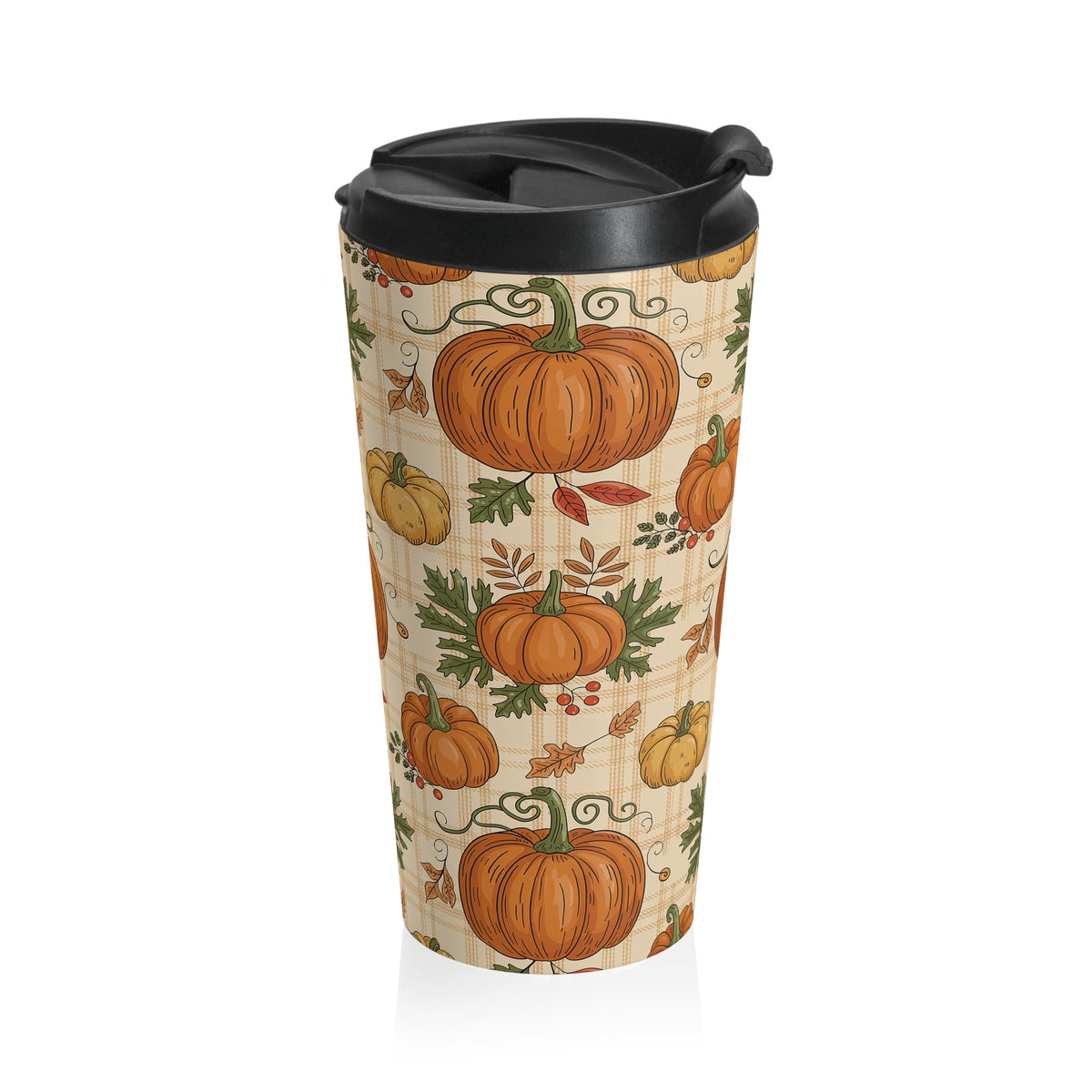 Autumn Pumpkin Travel Mug | Fall Coffee Cup | Halloween Gift | Seasonal Tea Tumbler | Thanksgiving Travel Mug | Cozy Beverage Holder