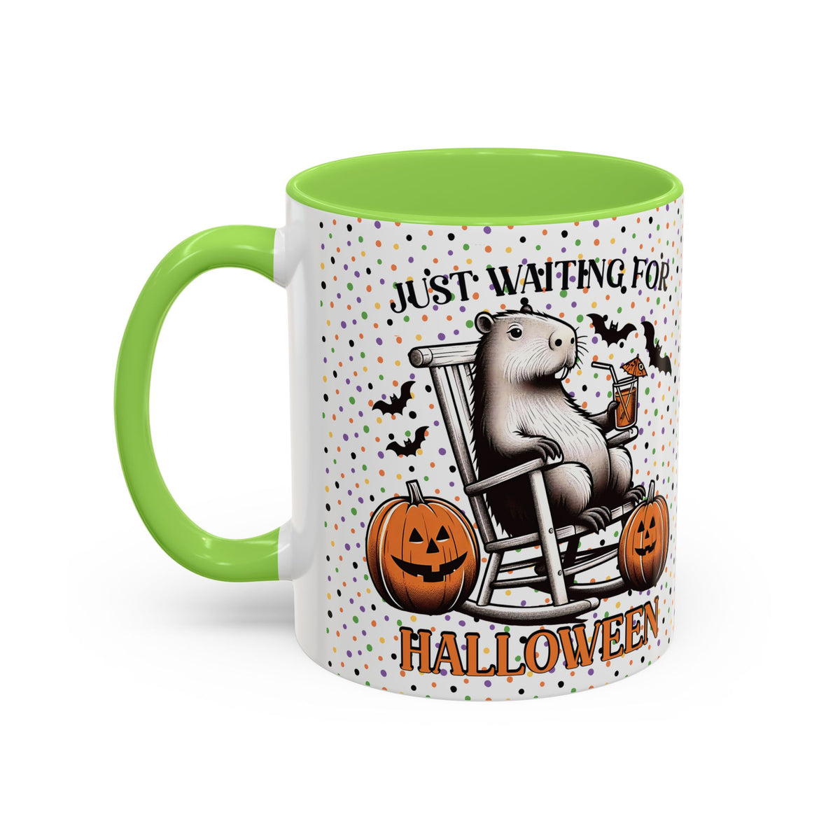 Halloween Capybara Coffee Mug, Whimsical Mug for Gifting, Cute Ceramic Mug, Seasonal Decor, Funny Halloween Drinkware