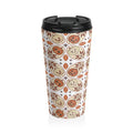 Cozy Hygge Halloween Pumpkin Travel Mug, Fall Coffee Cup, Perfect Gift for Pumpkin Spice Lovers