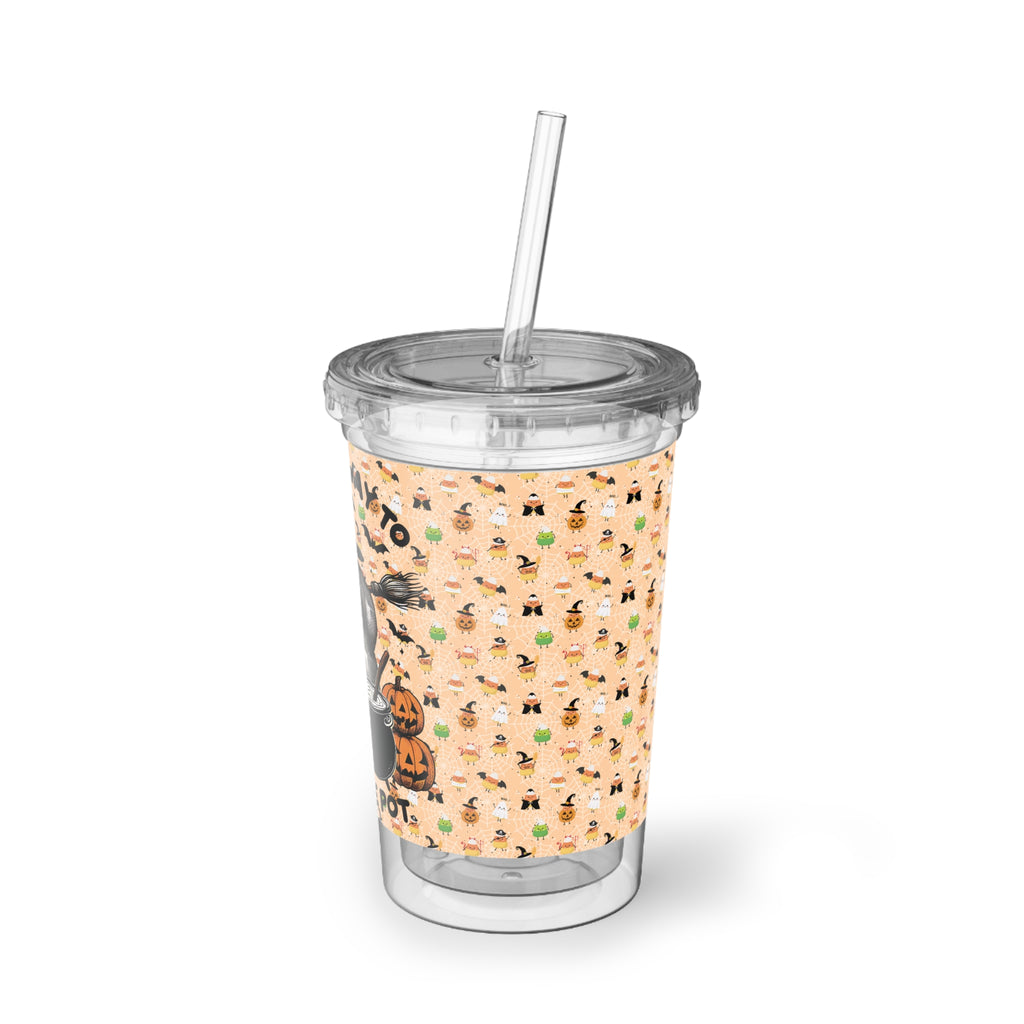 Funny Capybara Halloween Double-Wall Acrylic Cup, Fall Drinkware, Cute Capybara Tumbler, Trick or Treat Mug