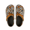 Autumn Pumpkin Pattern Clogs shoes | EVA foam slip-on clog with orange strap