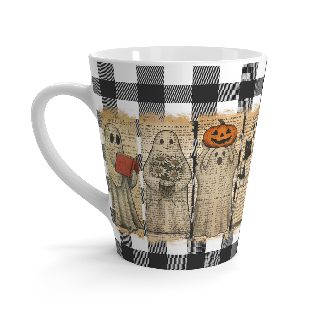 Spooky Funny Ghosts, Halloween Latte Mug, Festive Drinkware for Fall, Funny Halloween Decor, Seasonal Gift, Cozy Home