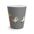 Funny Pumpkin Gobbling Ghosts Halloween Themed Latte Mug, Spooktacular Coffee Cup, Fall Vibes Drinkware, Ghost & Pumpkin Design