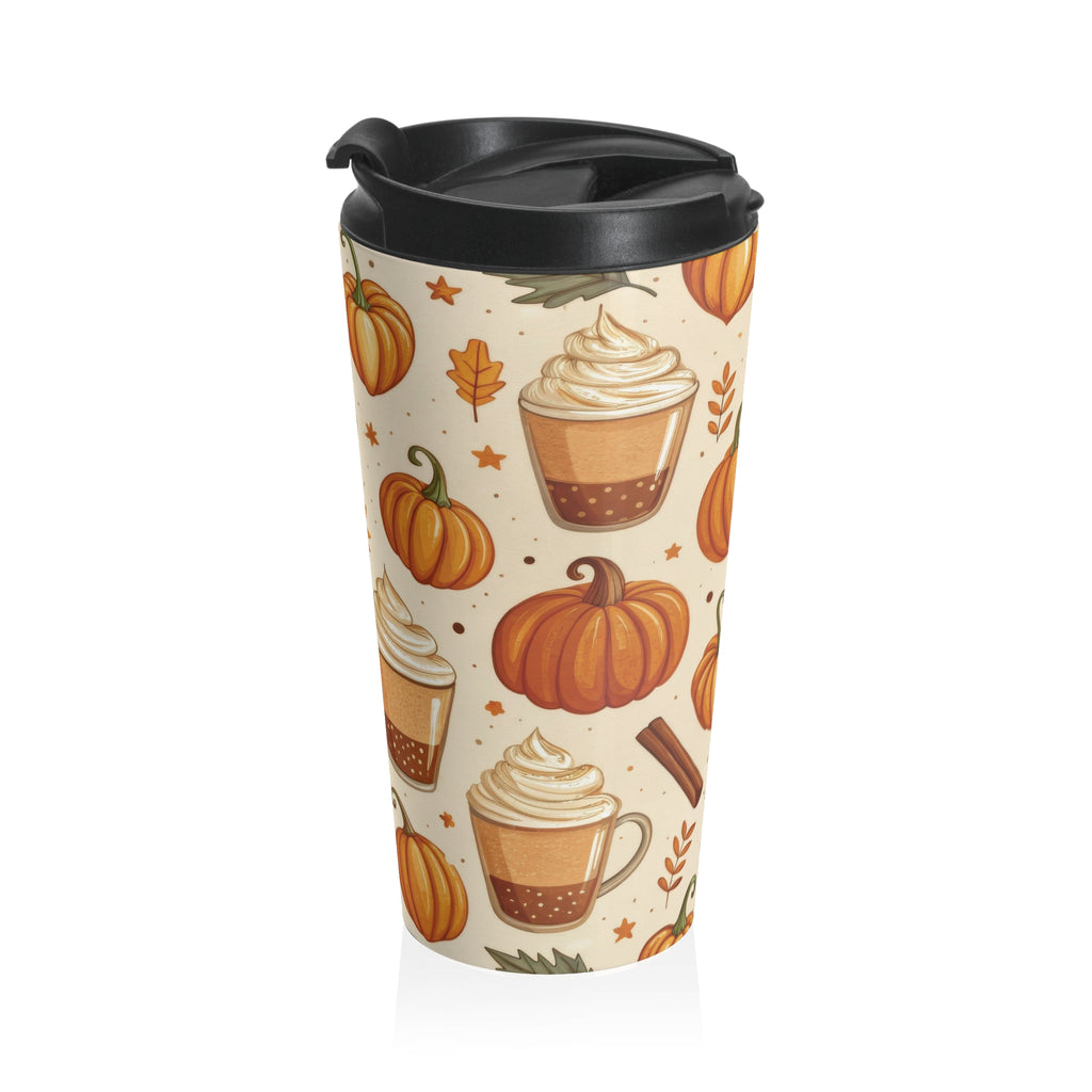Pumpkin Spice Travel Mug | Fall Coffee Cup | Autumn Drinkware | Gift for Coffee Lovers | Festival Mugs | Halloween Decoration