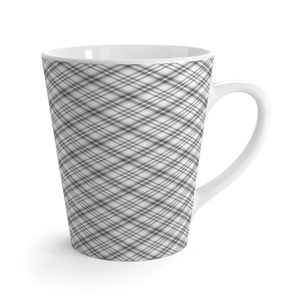 Halloween Gothic Raven "Hello Darkness My Old Friend," Halloween Gift, Black Plaid Coffee Cup for Friends, Fall Decor, Spooky Vibes