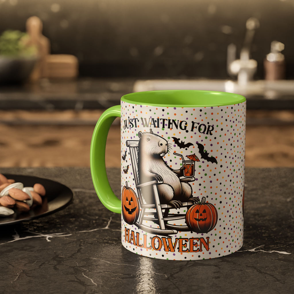 Halloween Capybara Coffee Mug, Whimsical Mug for Gifting, Cute Ceramic Mug, Seasonal Decor, Funny Halloween Drinkware