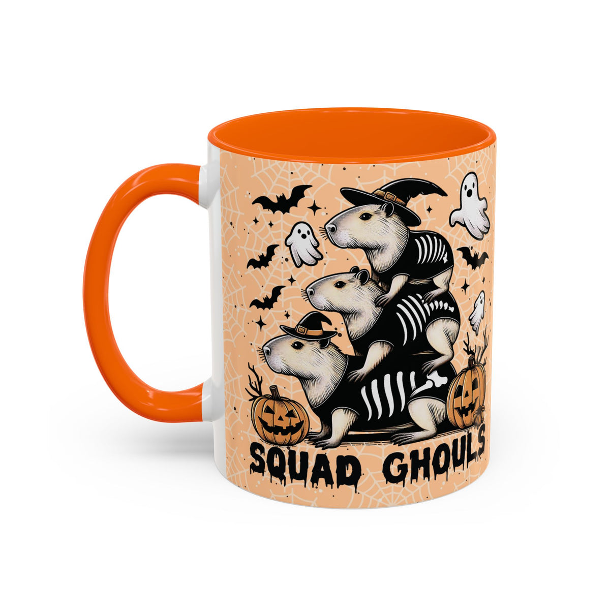 Funny Capybara Halloween "Ghoul Squad" Coffee Mug