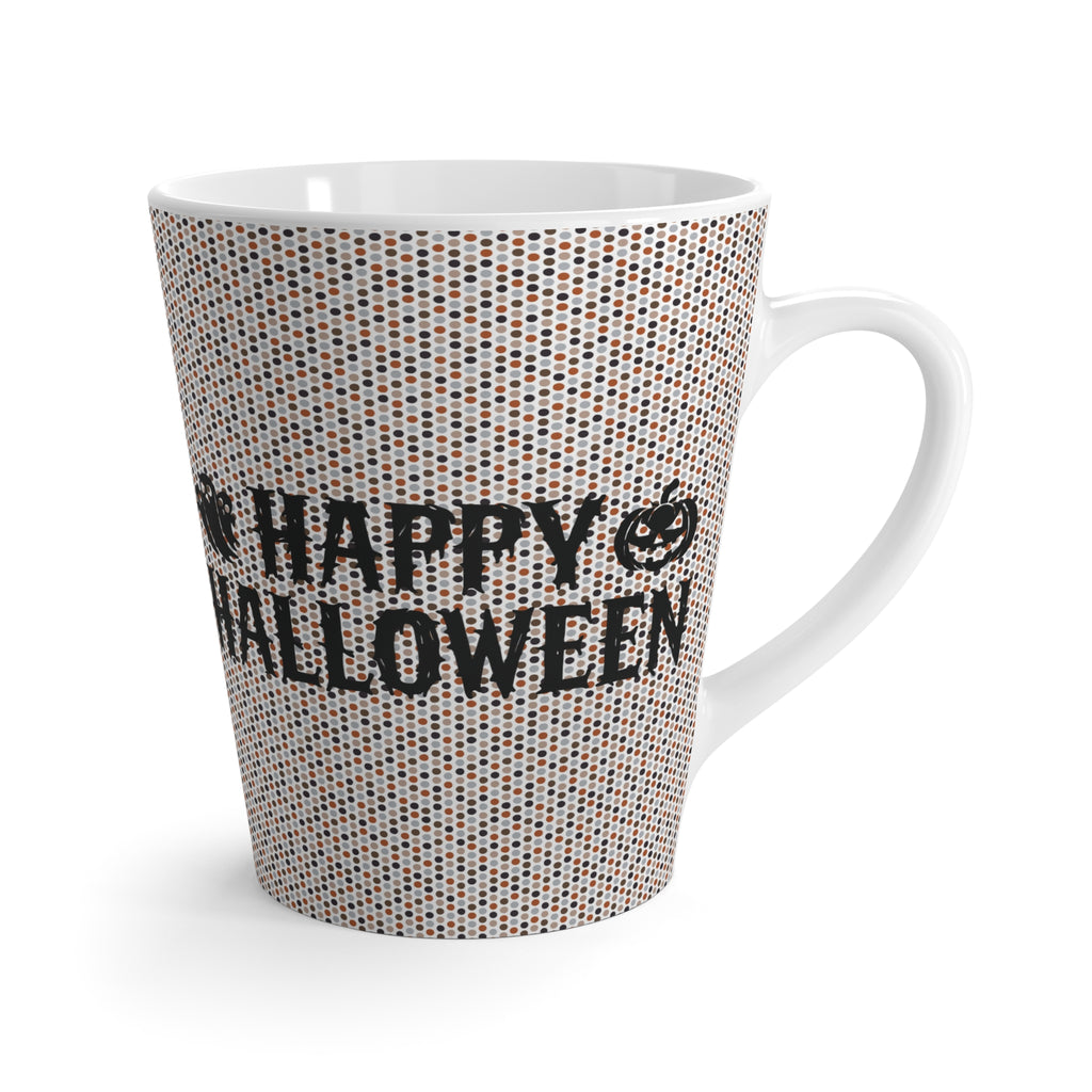 Funny Halloween Latte Mug with Spooky Feral Racoon in Costume Characters, Cute Coffee Cup for Fall Decor, Gift for Halloween Lovers,