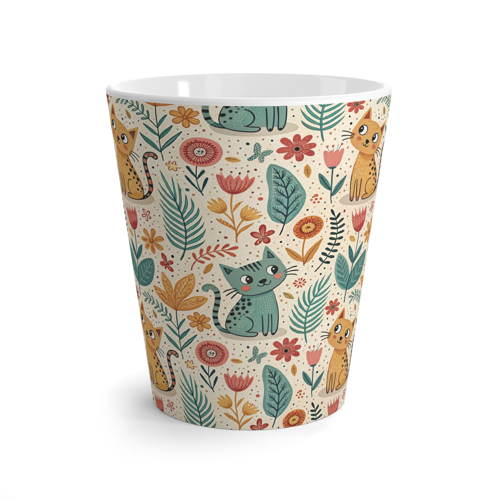 Hygge Folk Cat Latte Mug for Coffee Lovers | Cute Halloween & Fall Design