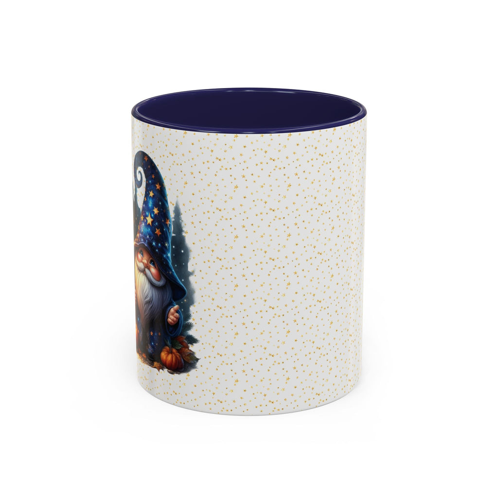 Whimsical Gnome Accent Coffee Mug - Perfect for Halloween, Cozy Mornings, Fall Decor, Gift for Coffee Lovers, Cute Kitchen Accessory