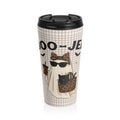 Halloween Ghost Stainless Steel Travel Mug, Cute Black Cat, Beige Leopard Bow, Fall Autumn Cup, Boo-Jee Coquette Tumbler, Trick or Treat